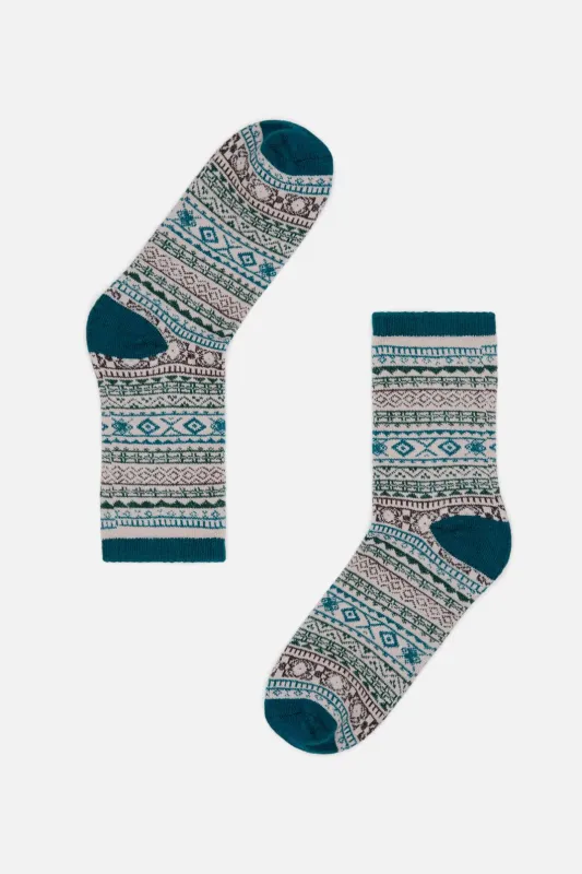 Teal Autumn Sock sold by Princess Highway