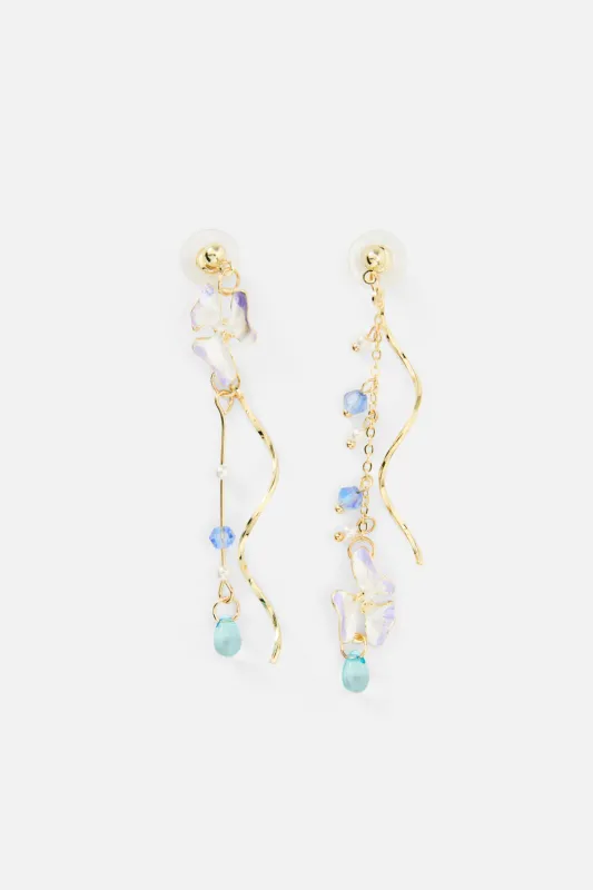 Flower & Chain Earrings sold by Princess Highway