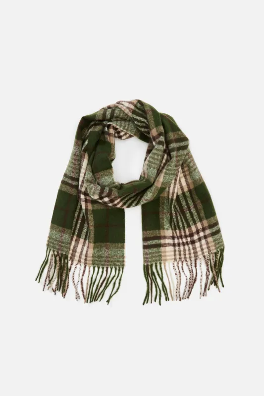 Olive Check Scarf sold by Princess Highway