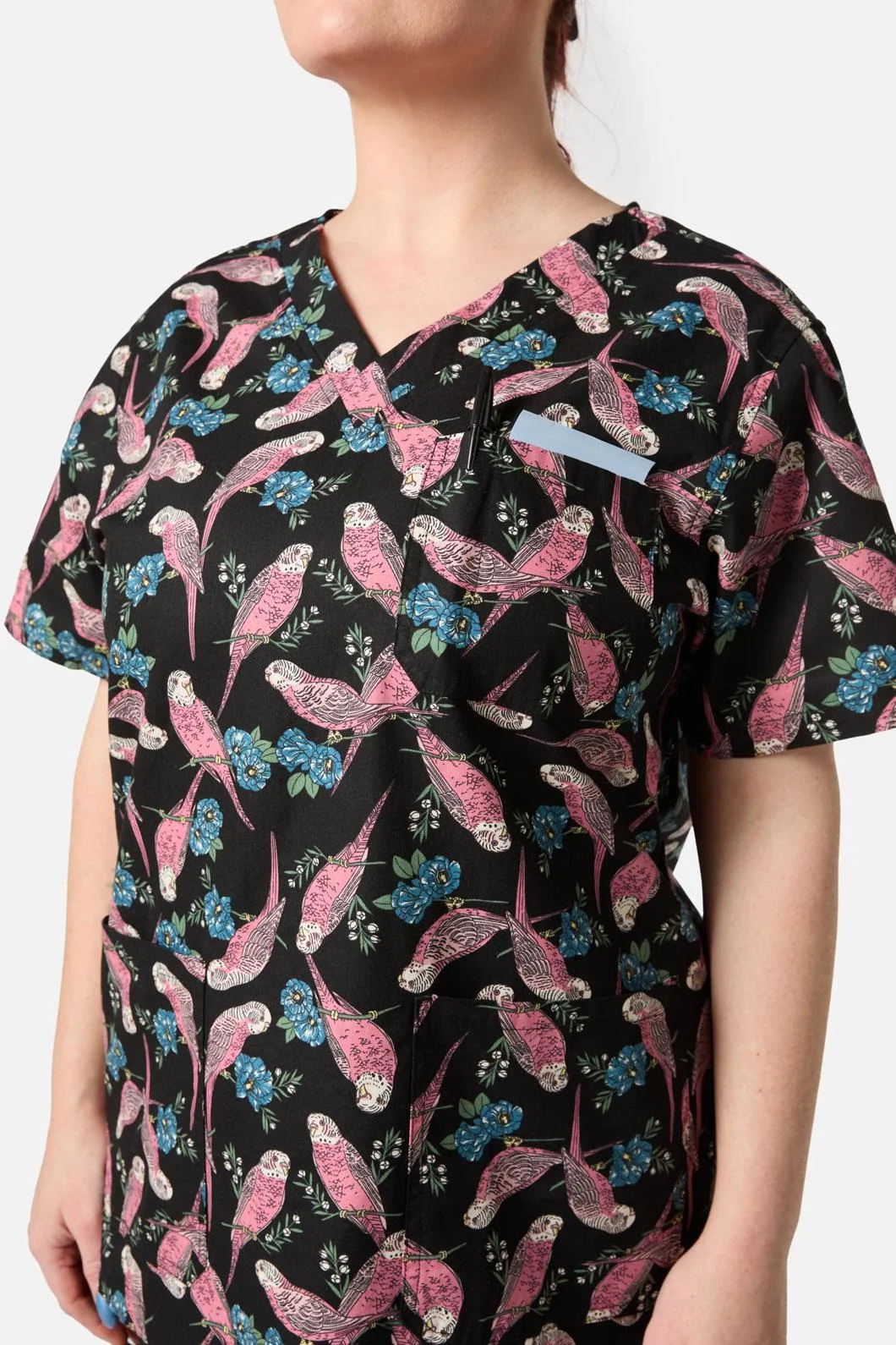 Budgie Love Top & PantScrubSet sold by Princess Highway product image thumbnail 5