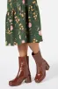 Chocolate Patent Short Boot sold by Princess Highway