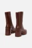 Chocolate Patent Short Boot sold by Princess Highway