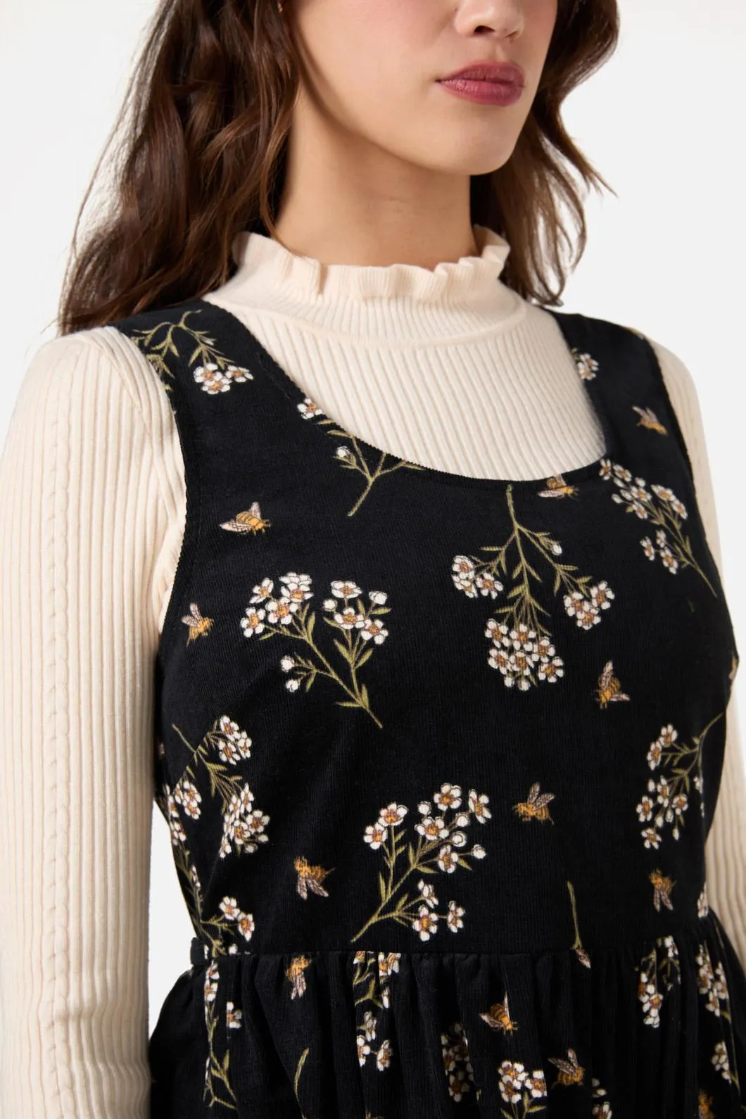 Flora Bee Cord Midi Dress sold by Princess Highway product image thumbnail 5