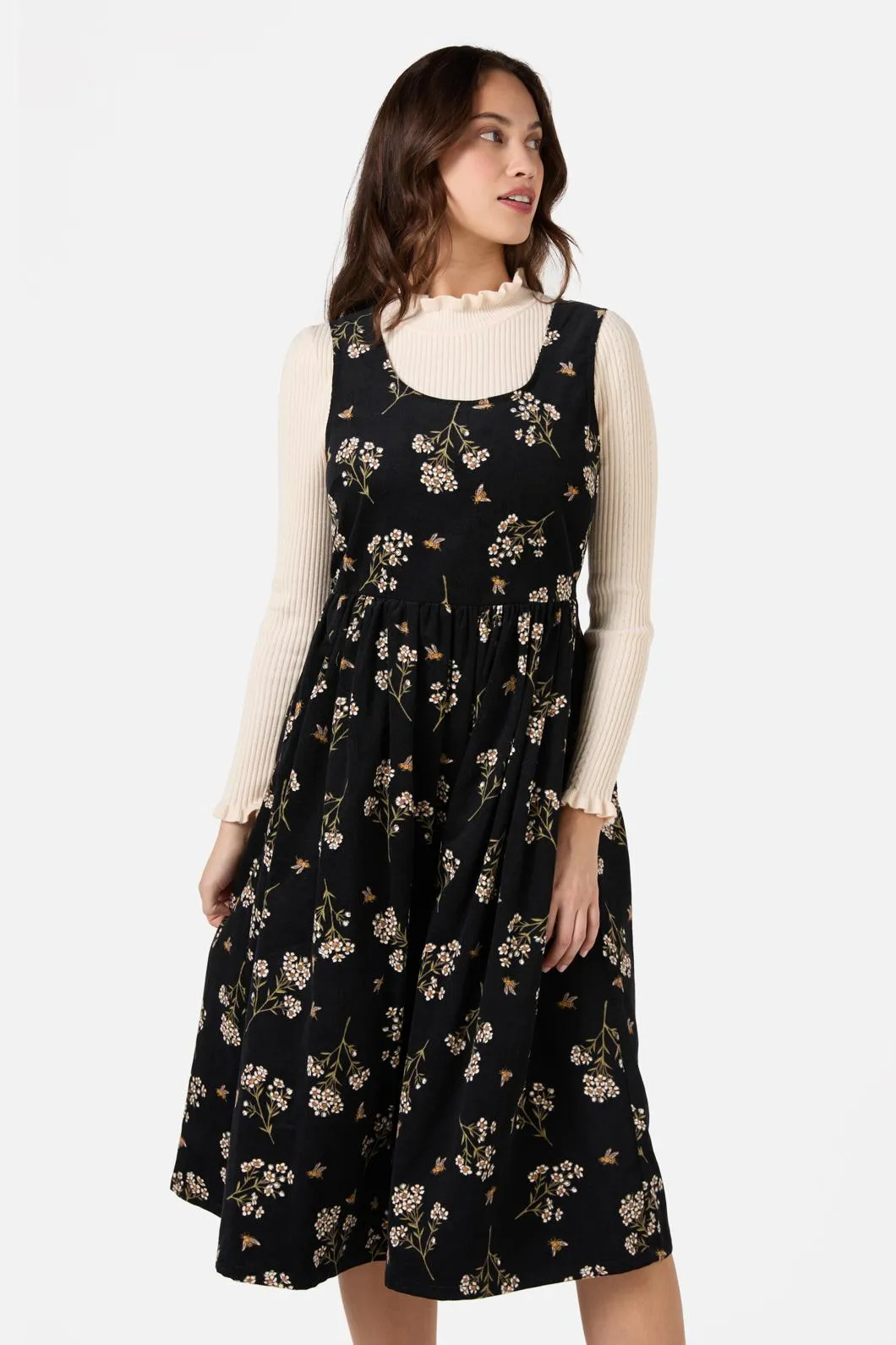 Flora Bee Cord Midi Dress sold by Princess Highway product image thumbnail 2