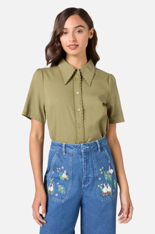 Elouise Short Sleeve Blouse sold by Princess Highway