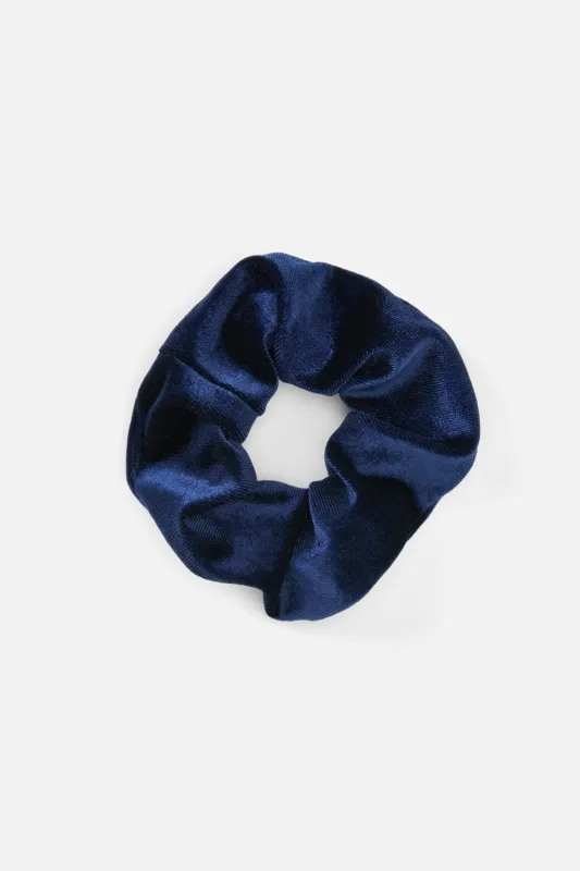 Navy Velvet Scrunchie sold by Princess Highway
