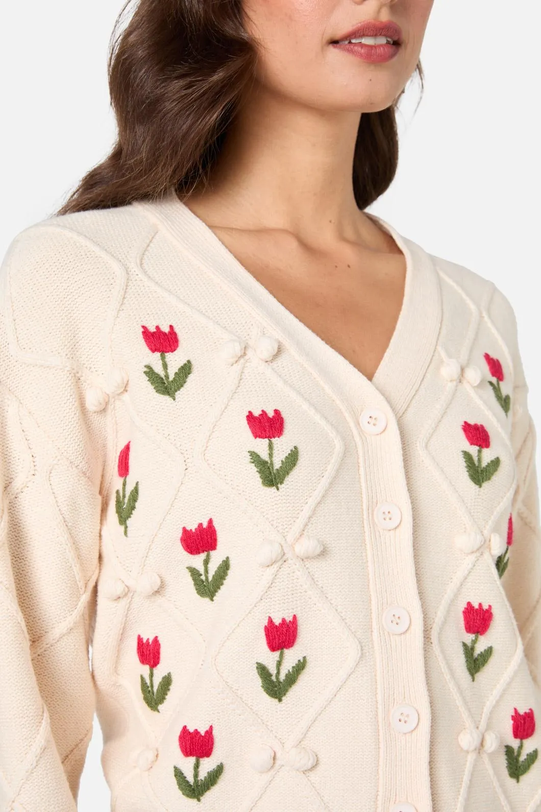 Tulip Embroidered Cardigan sold by Princess Highway product image thumbnail 5
