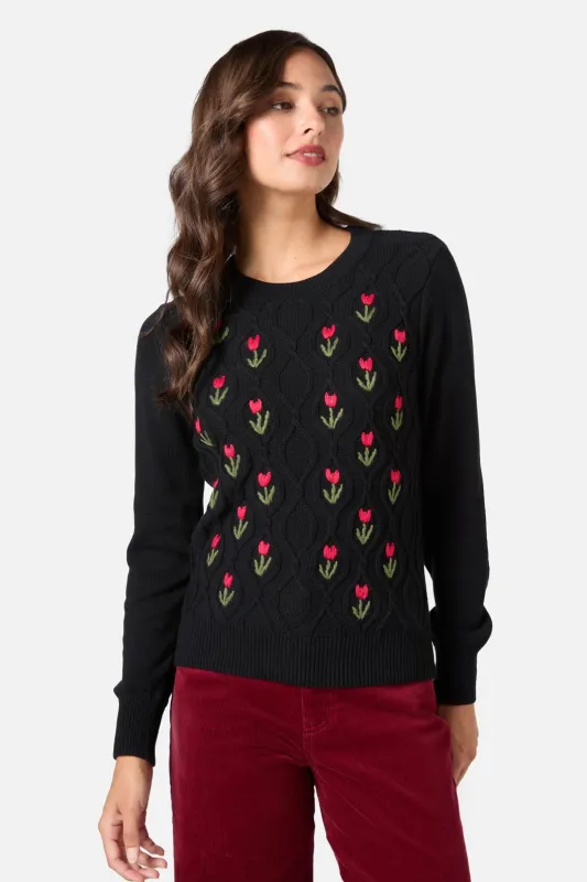 Tulip Embroiderd Jumper sold by Princess Highway