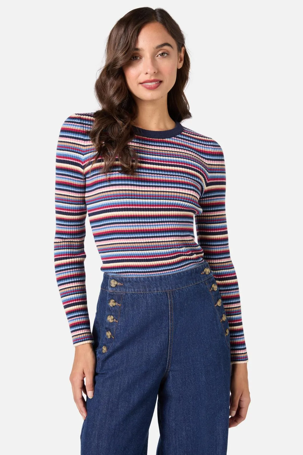 Lucy Stripe Knit Top sold by Princess Highway