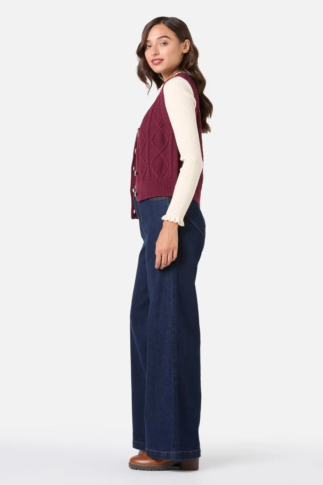 Milena Cable Knit Vest sold by Princess Highway product image thumbnail 4