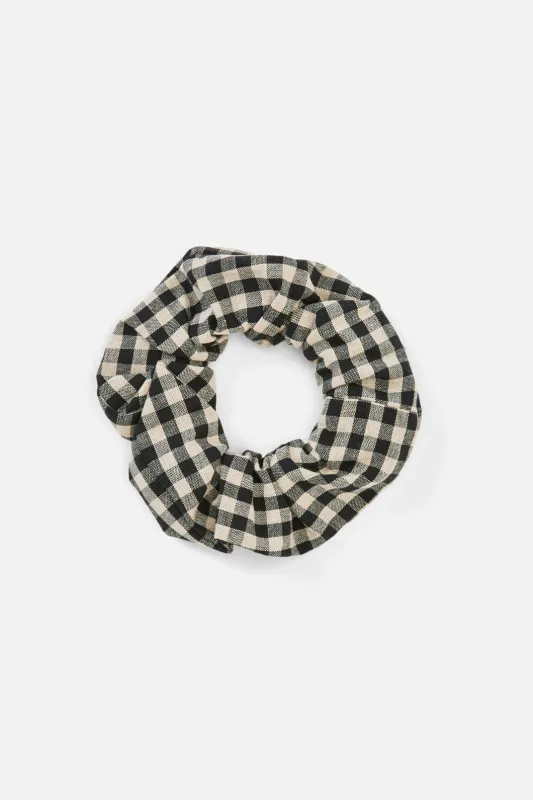 Black Renae Check Scrunchie sold by Princess Highway