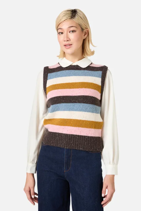 Aurora Stripe Knit Vest sold by Princess Highway