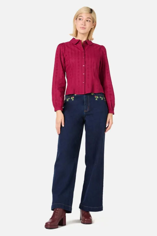 Evelyn Cute Cotton Blouse sold by Princess Highway
