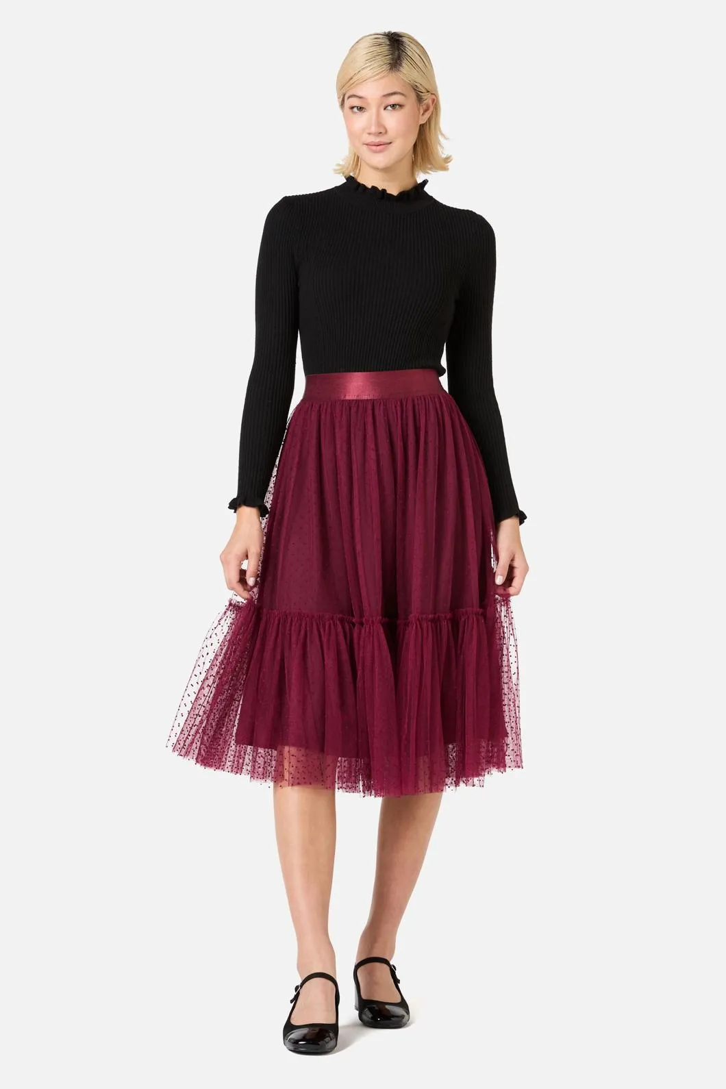 Keira Tulle Midi Skirt sold by Princess Highway