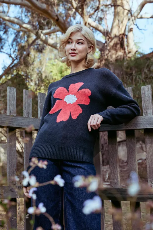Big Flower Knit Jumper sold by Princess Highway