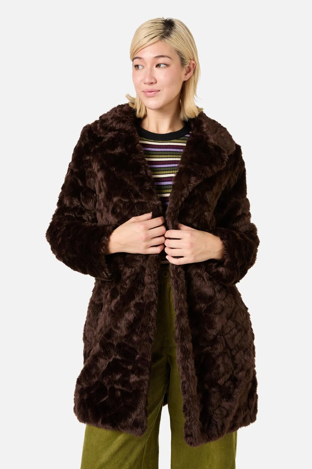 Bailey Faux Fur Coat sold by Princess Highway