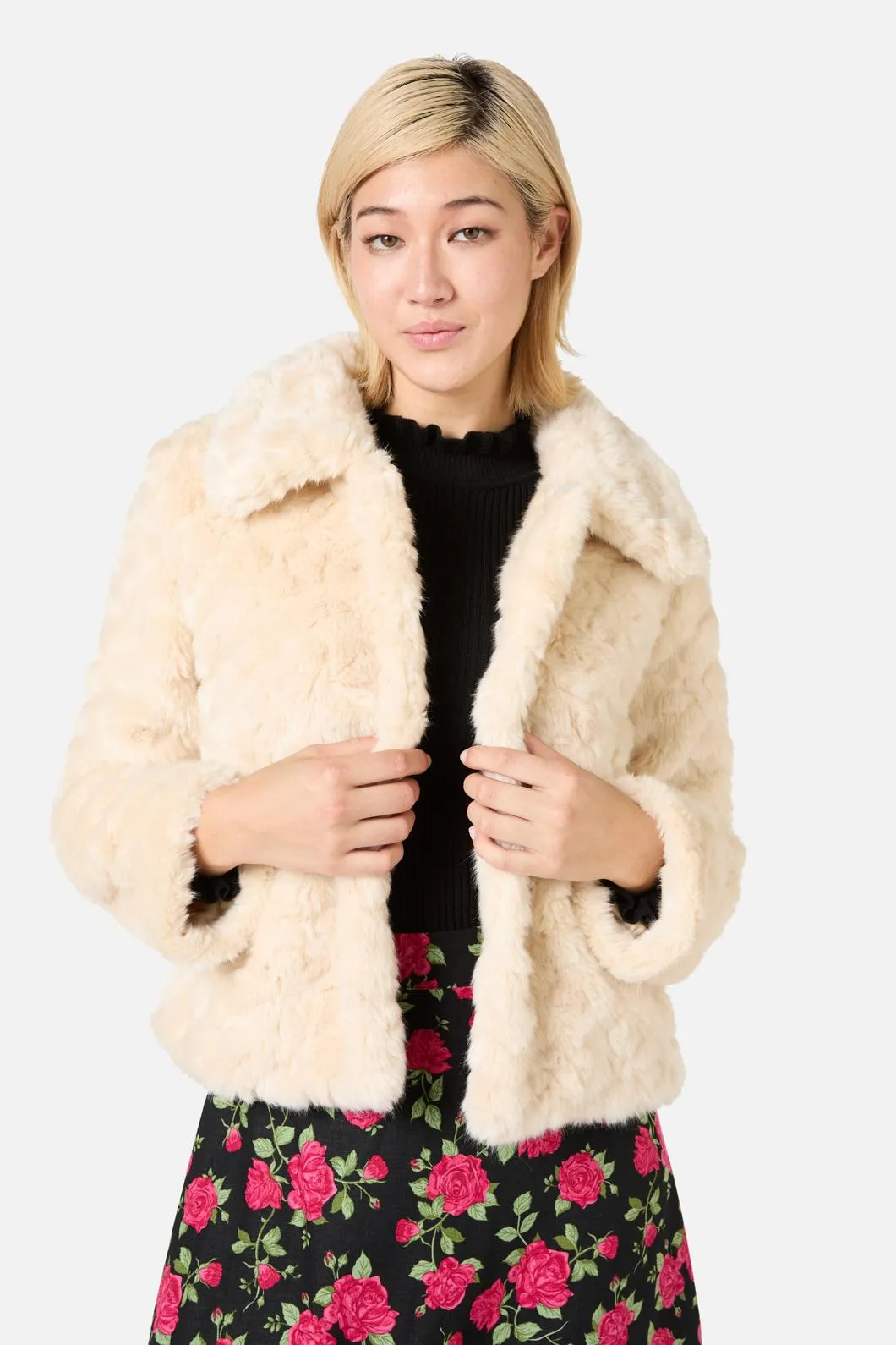 Penelope Faux Fur Jacket sold by Princess Highway