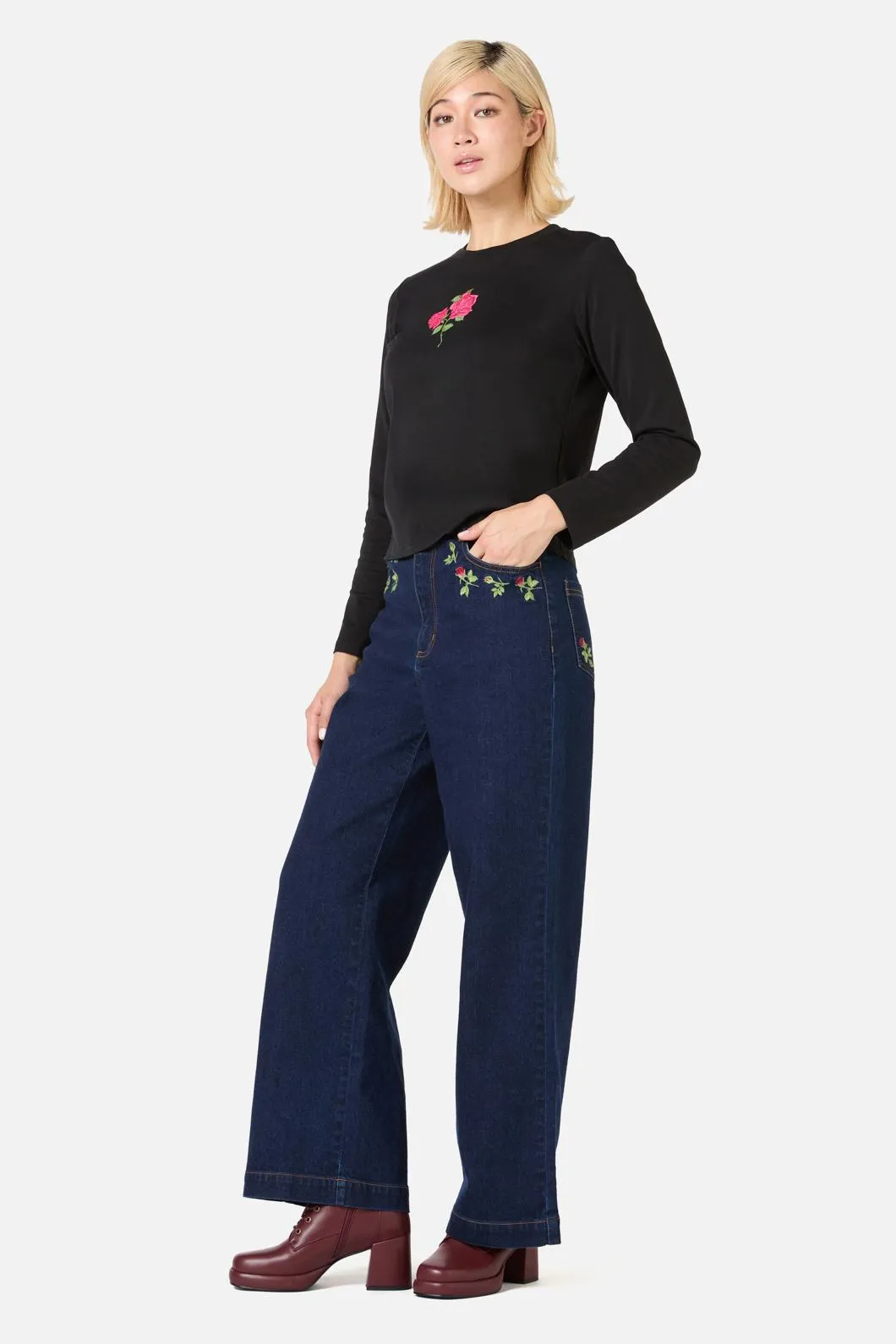 Rose Long Sleeve Printed Tee sold by Princess Highway product image thumbnail 4