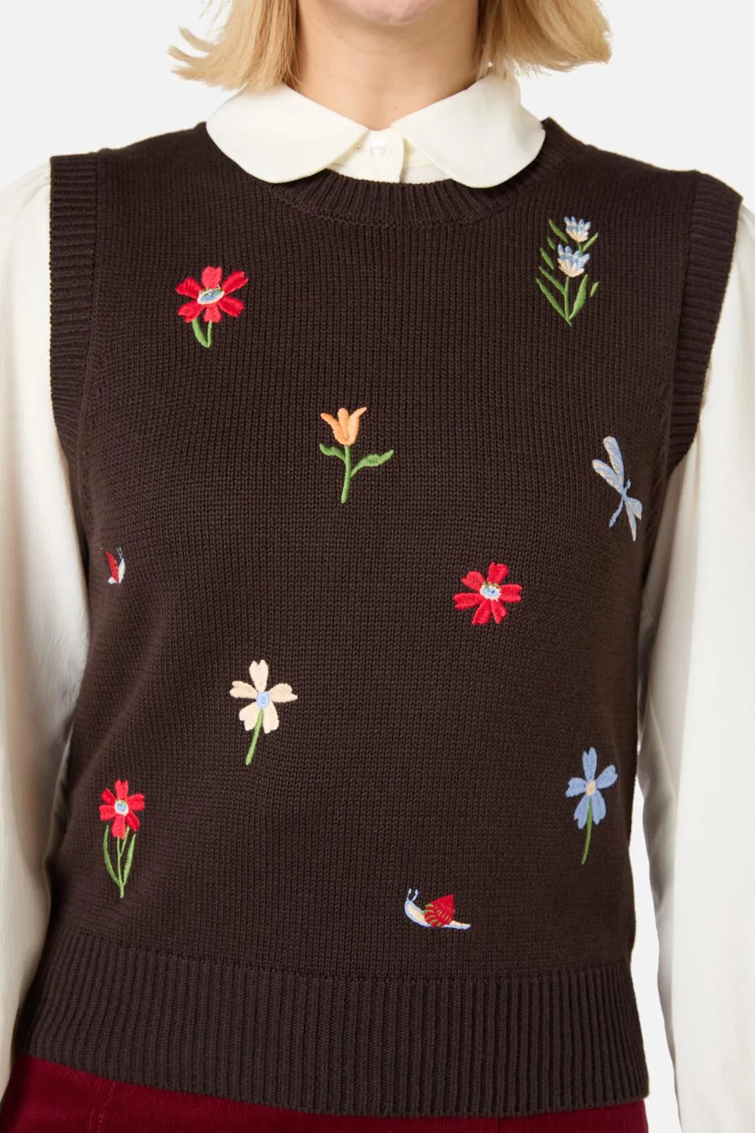 Garden Embroidered Knit Vest sold by Princess Highway product image thumbnail 5