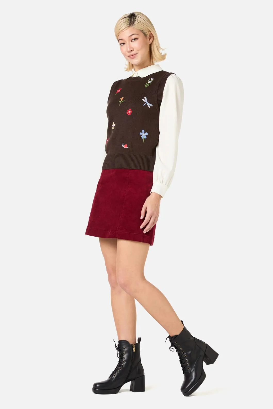 Garden Embroidered Knit Vest sold by Princess Highway product image thumbnail 3