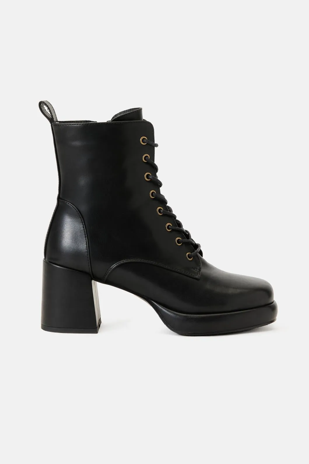 Black Platform Lace Up Boot sold by Princess Highway product image thumbnail 2