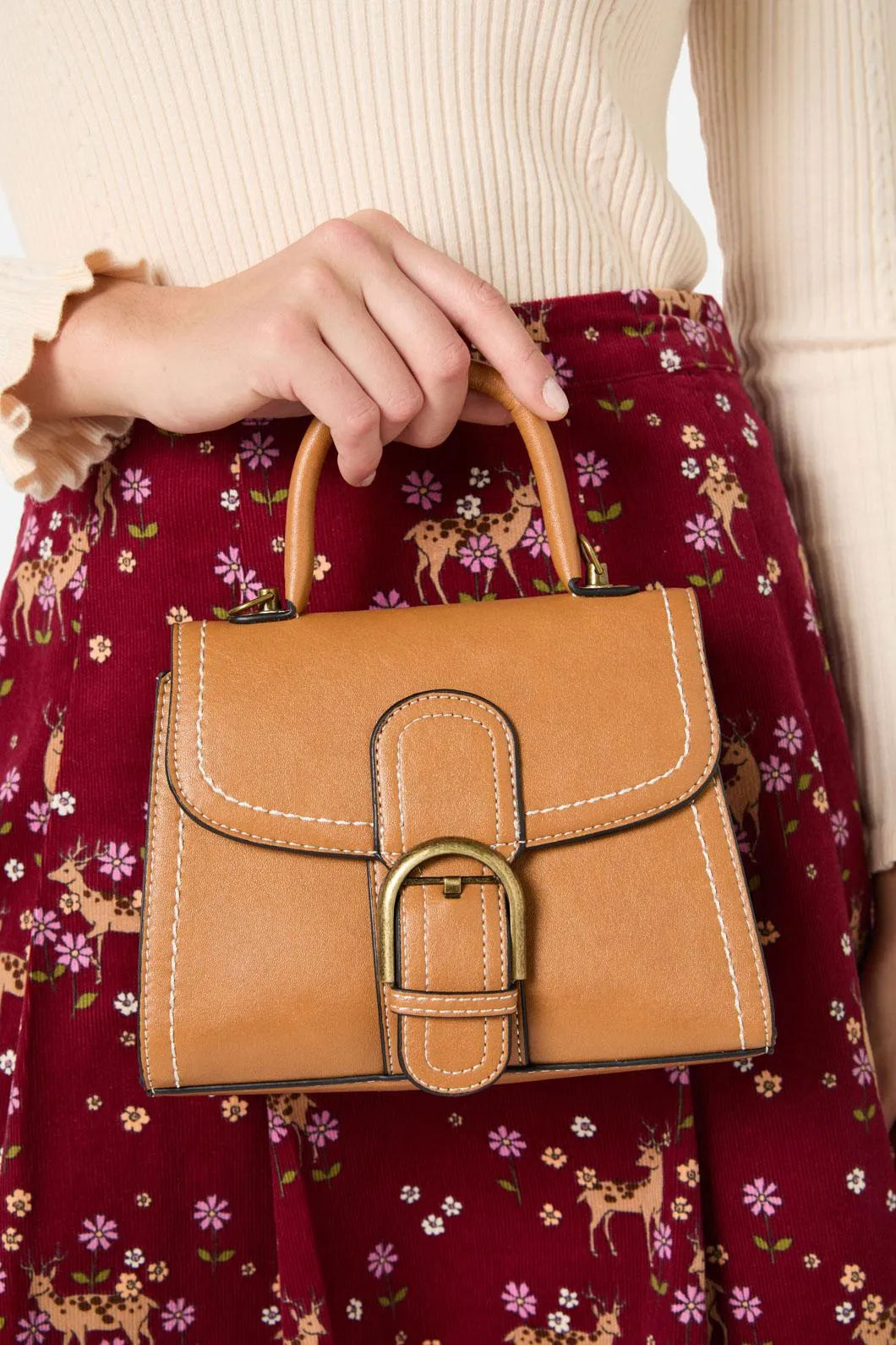 Tan Buckle Handbag sold by Princess Highway product image thumbnail 4