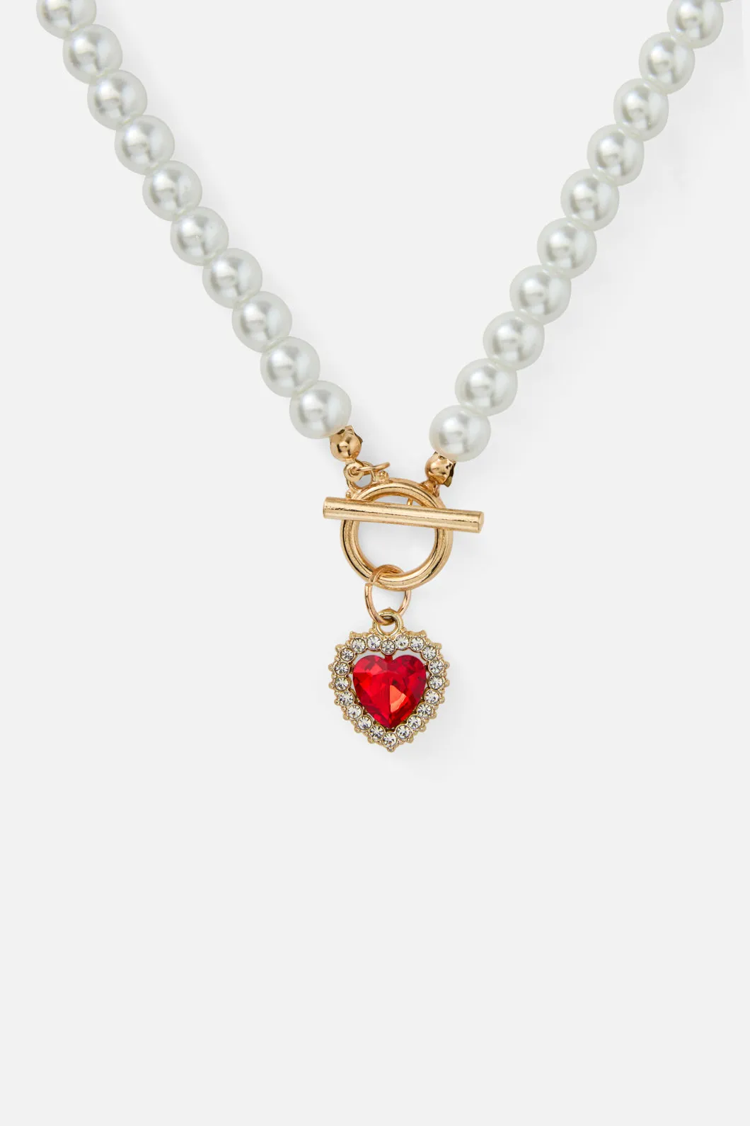 Heart Pearl Necklace sold by Princess Highway product image thumbnail 2