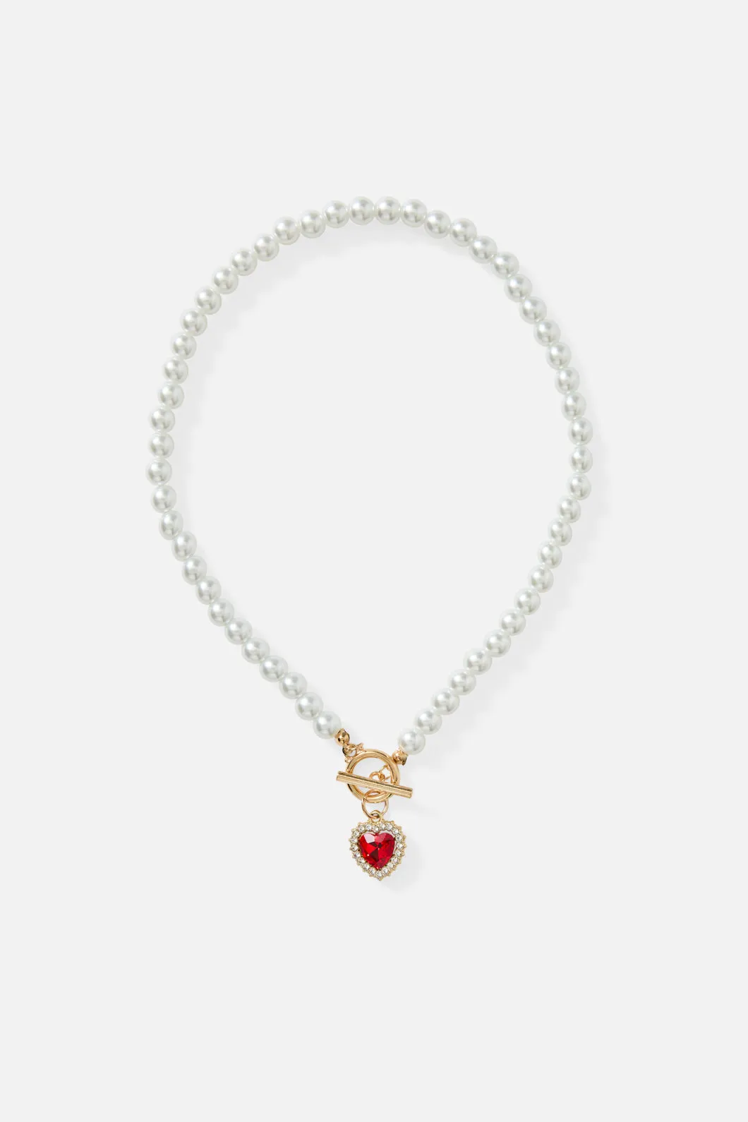 Heart Pearl Necklace sold by Princess Highway