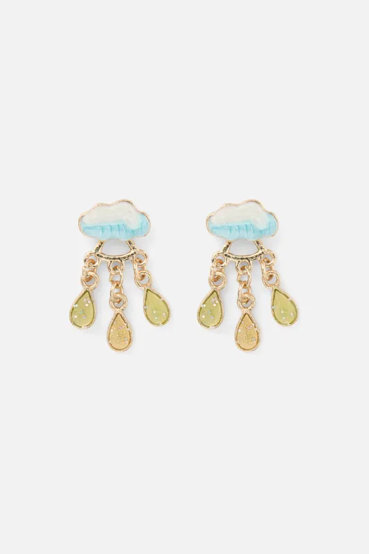 Rain Cloud Earrings made by Princess Highway