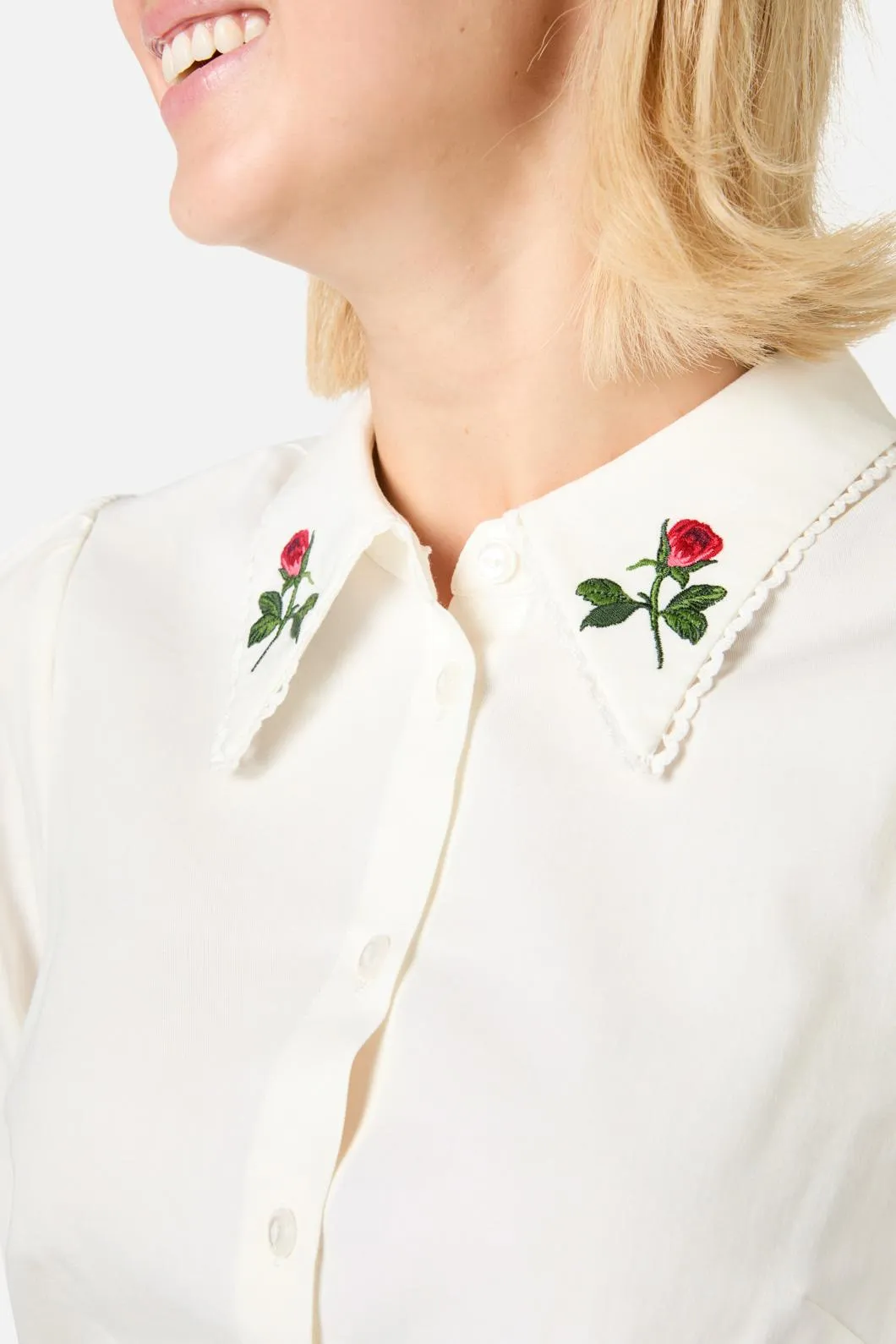 Rose Bud Embroidered Blouse sold by Princess Highway product image thumbnail 5