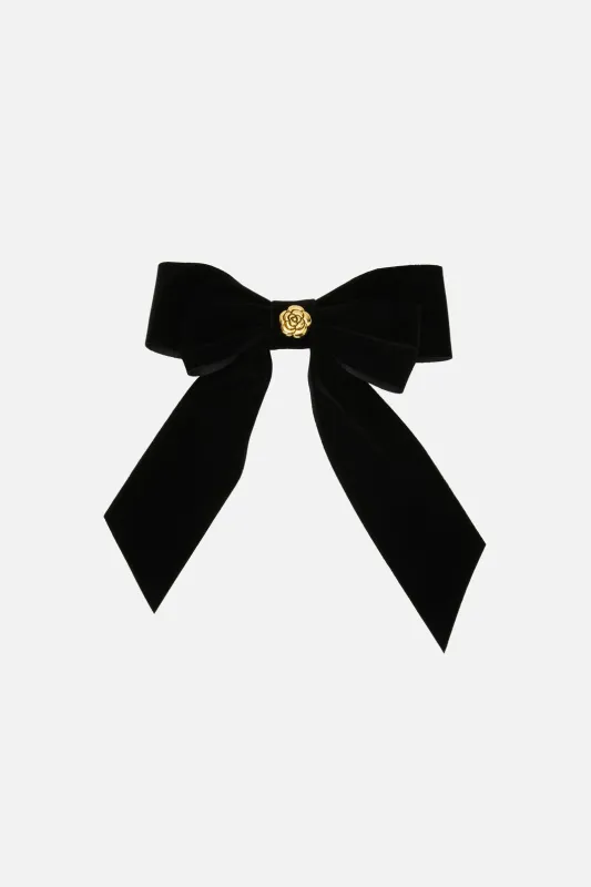 Velvet Flower Barrette Clip sold by Princess Highway