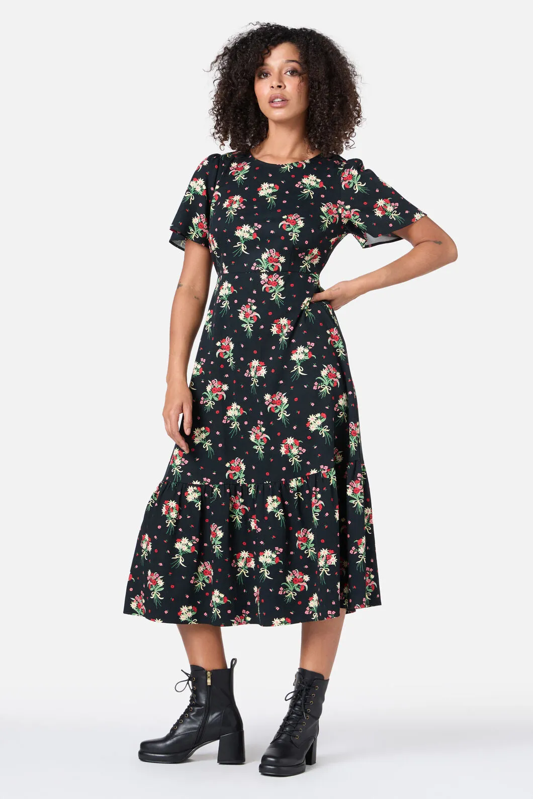 Lucia Floral Bow Dress sold by Princess Highway product image thumbnail 3