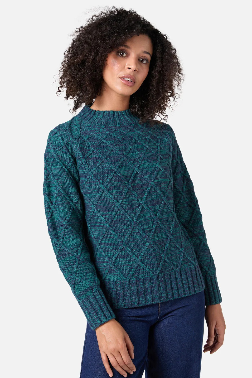 Demi Diamond Knit Jumper sold by Princess Highway