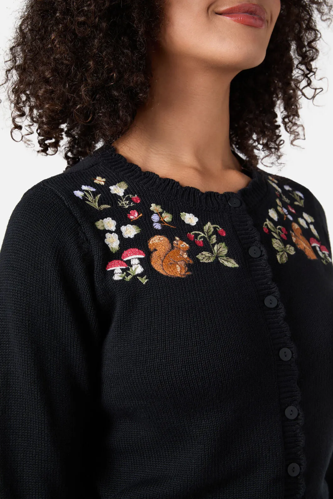 Squirrel Embroidered Cardigan sold by Princess Highway product image thumbnail 5