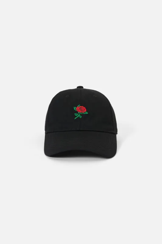 Black Rose Embroidered Cap sold by Princess Highway