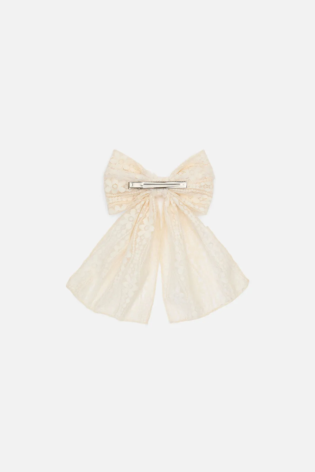 Cream Lacey Bow Clip sold by Princess Highway product image thumbnail 2