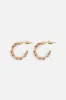Pretty Floral Hoop Earrings sold by Princess Highway