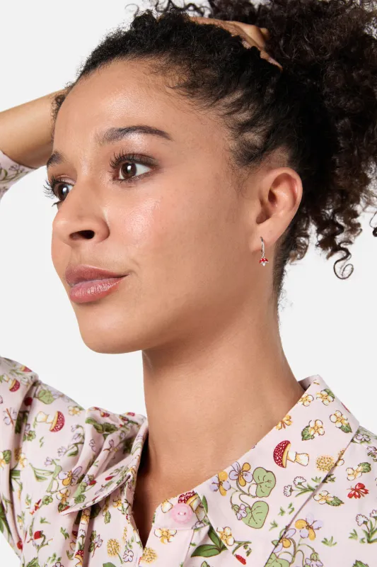 Small Mushroom Sleeper Earrings sold by Princess Highway