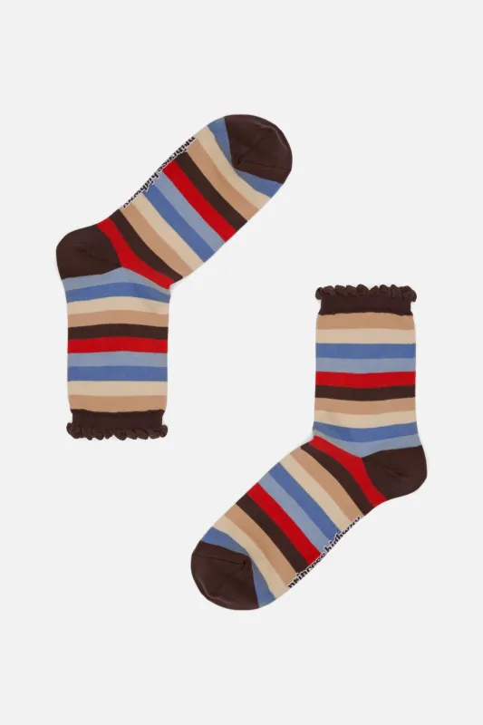 Choc Striped Socks sold by Princess Highway