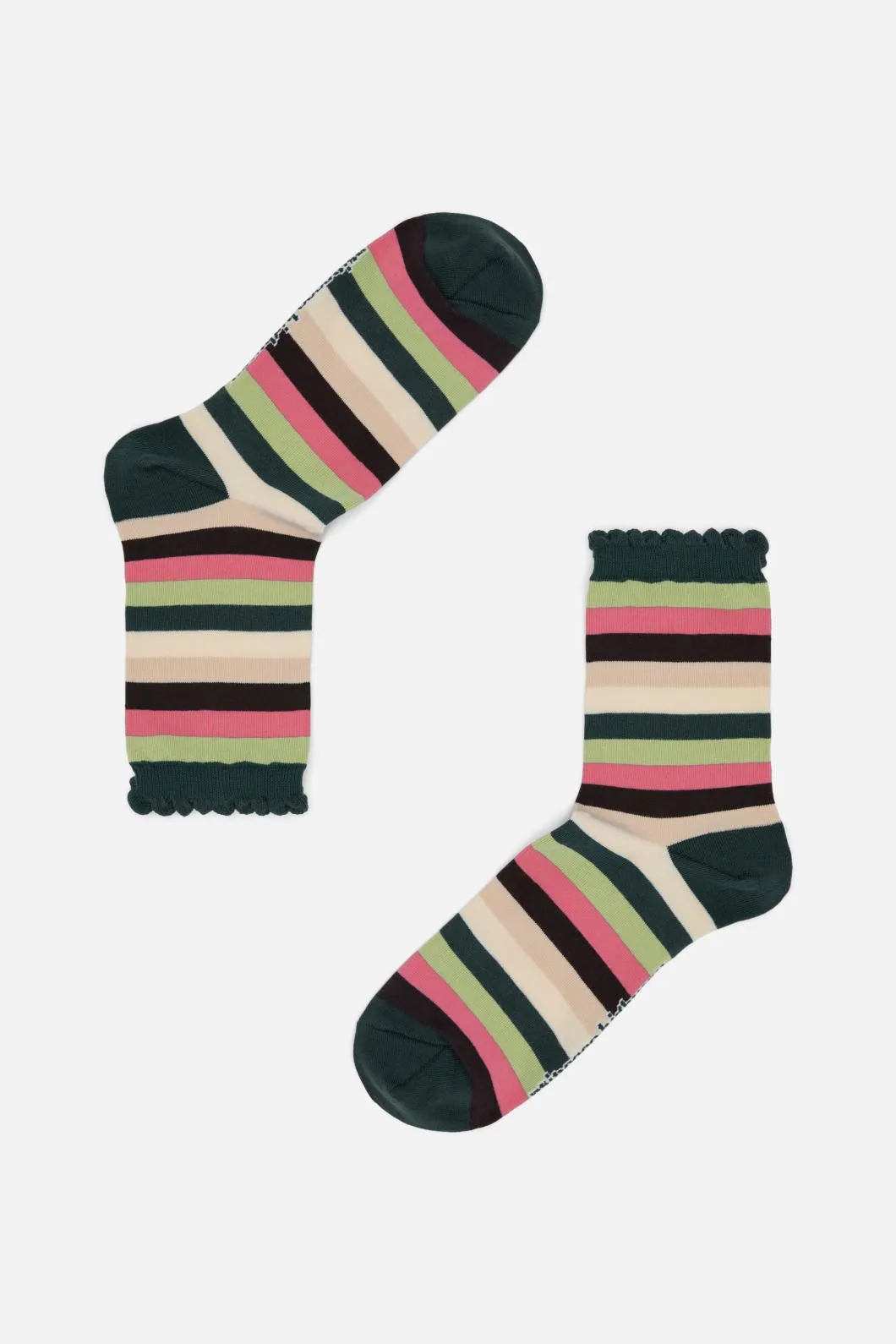 Green Striped Socks sold by Princess Highway