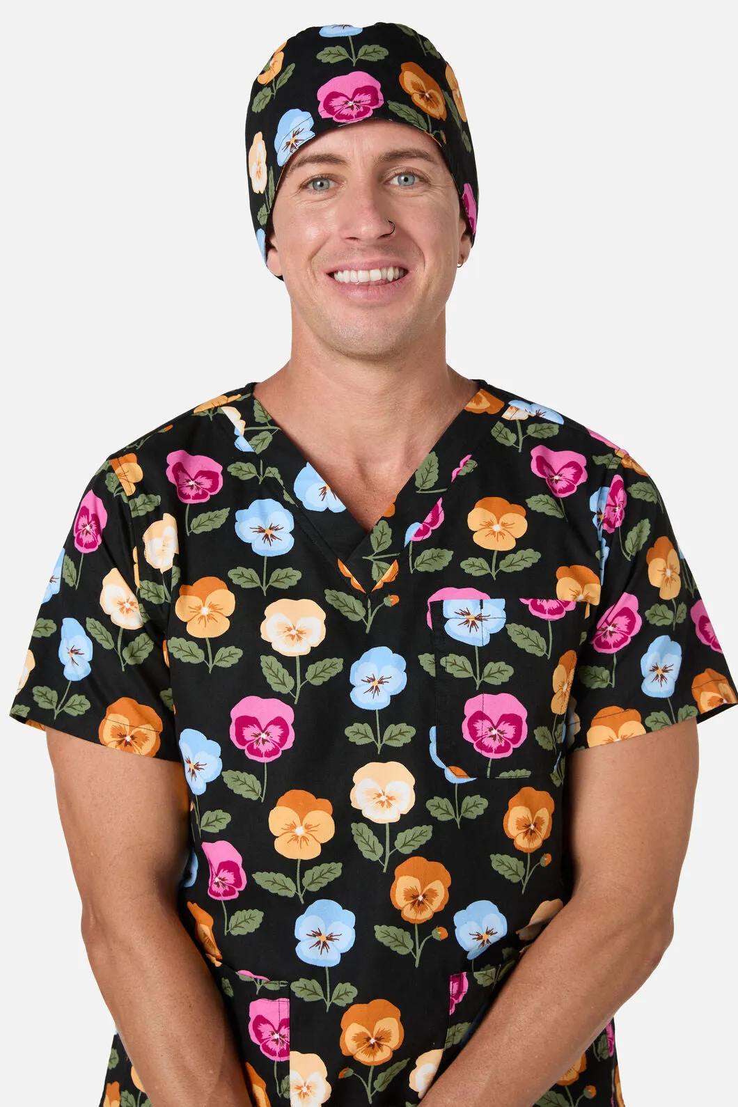 Pansy Scrub Hat sold by Princess Highway