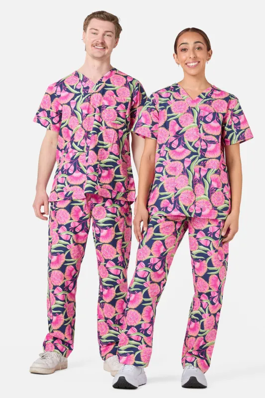 Gum Blossoms Scrub Set sold by Princess Highway