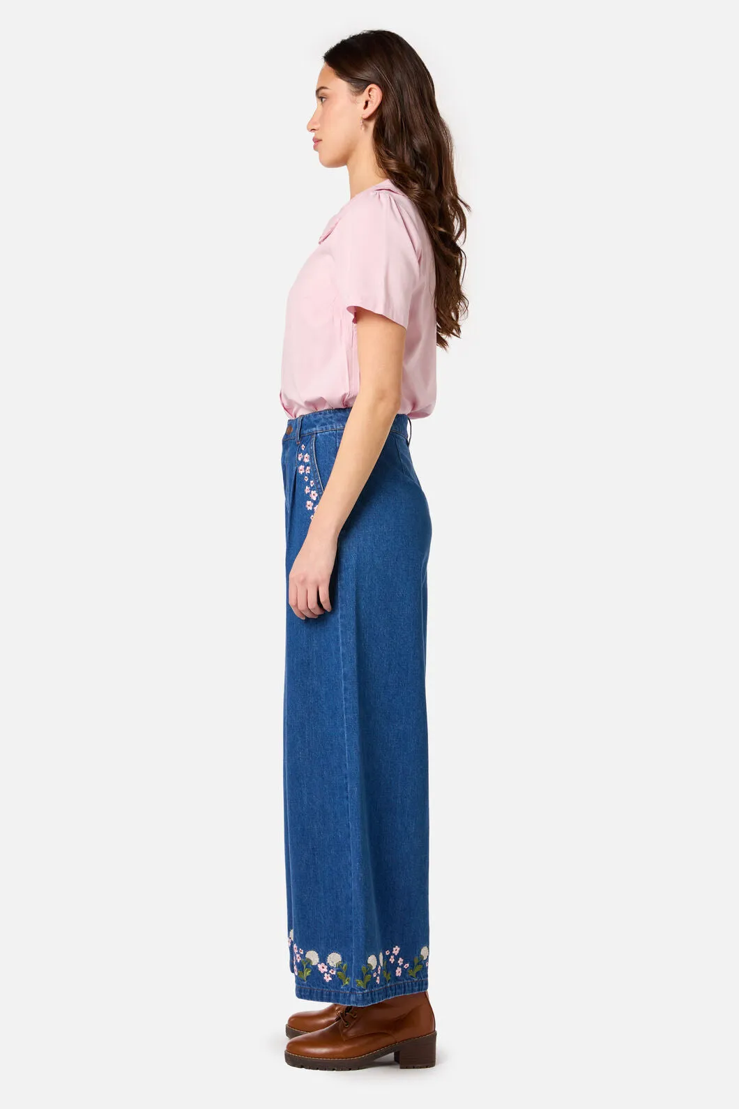 Dandelions Emb Denim Culotte sold by Princess Highway product image thumbnail 3