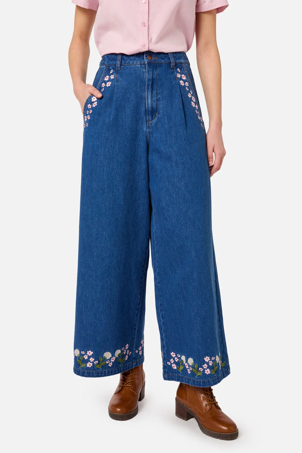 Dandelions Emb Denim Culotte sold by Princess Highway product image thumbnail 2