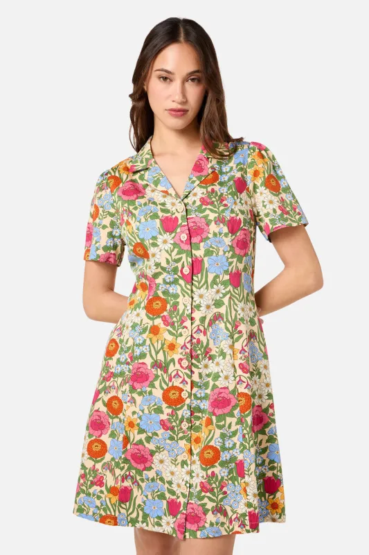 Floral Field Shirt Dress sold by Princess Highway