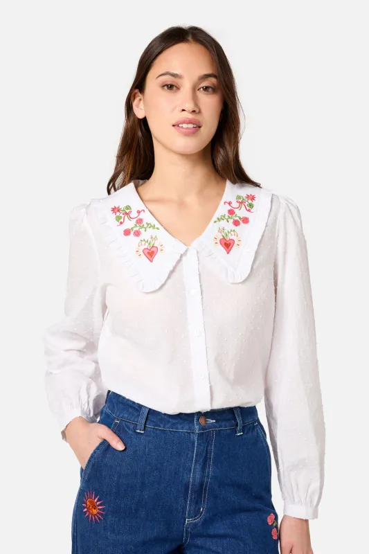 Folk Art Embroidered Blouse sold by Princess Highway