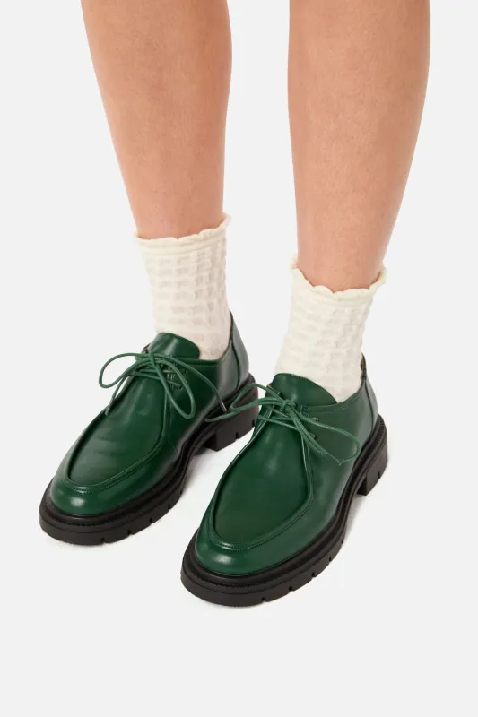 Dark Green Lace Up Brogue sold by Princess Highway