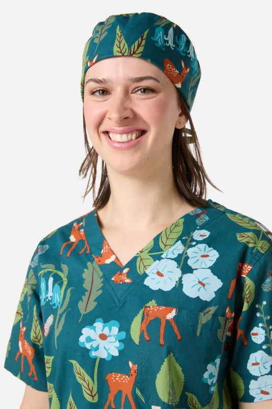 Winter Deer Scrub Hat sold by Princess Highway
