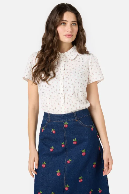 Spring Ditsy Cotton Blouse sold by Princess Highway