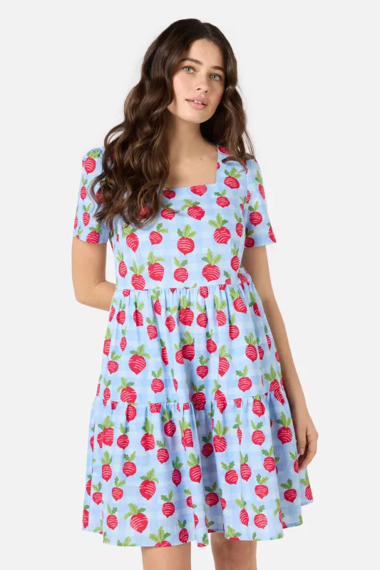 Radish Picnic Smock Dress sold by Princess Highway